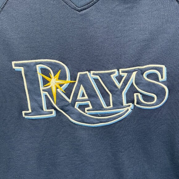 Tampa Bay Rays Womens Top Medium Blue MLB Baseball Cool Base Short Sleeve - Picture 3 of 10